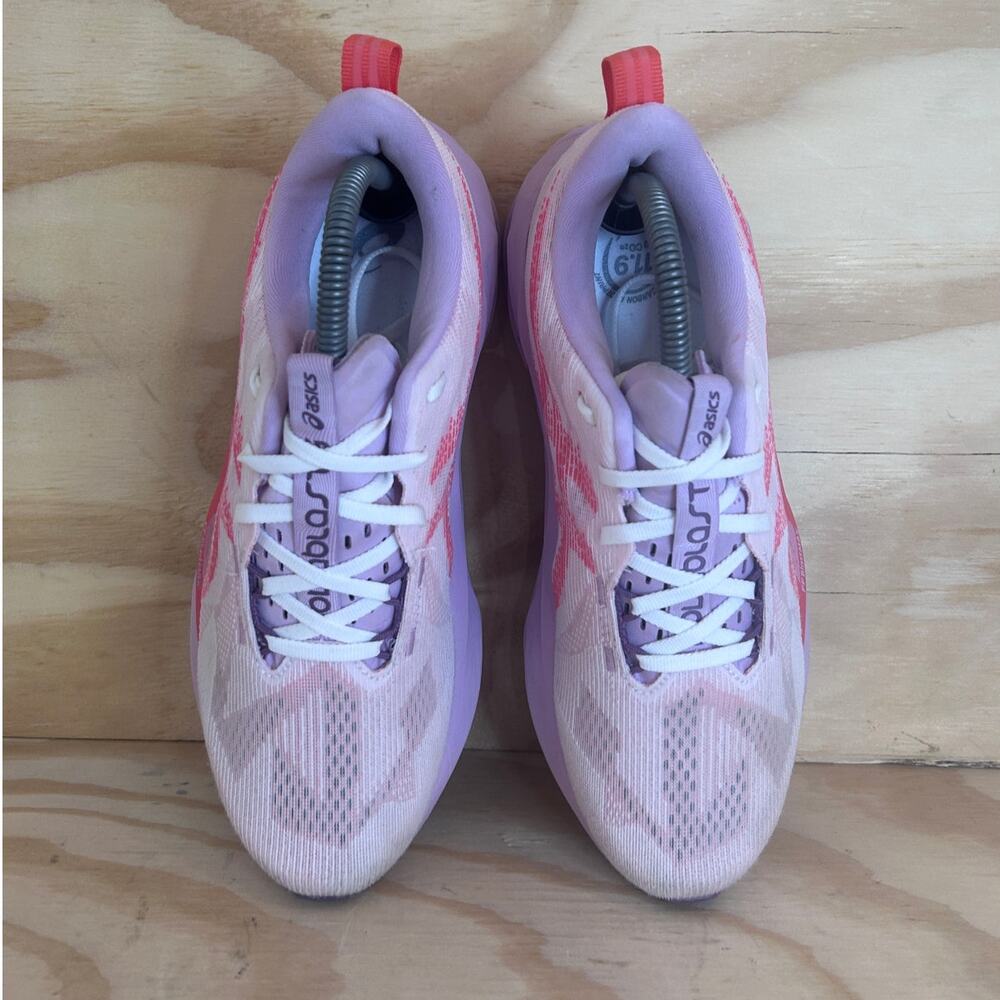 Asics - Novablast 5 - Running Shoes - White/Pink - Women's - 9 - 1012B765-101 - Picture 7 of 9